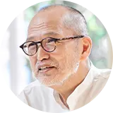 白髪の男性のアイコン