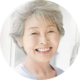 白髪の女性のアイコン